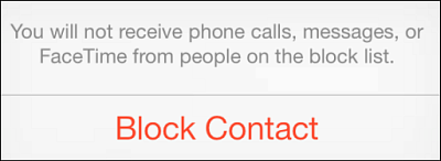 Блокиране на повиквания iOS 7