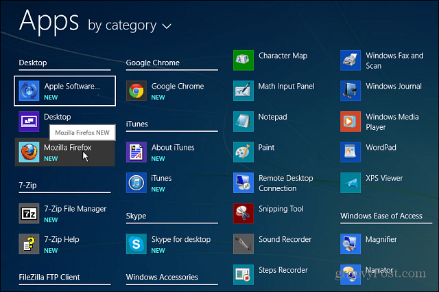 Всички приложения Windows 8.1