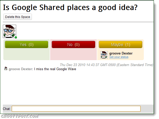 Google притурка за споделени пространства в действие
