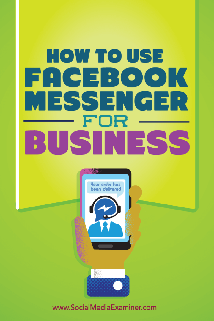 Facebook Messenger за бизнес