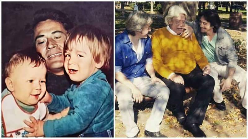 Cüneyt Arkın сподели своите снимки, направени преди 40 години с децата си