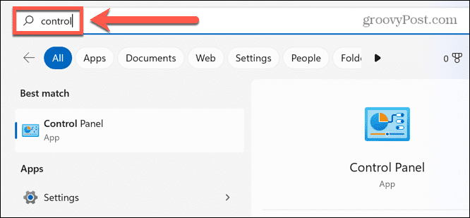Windows контрол на търсенето