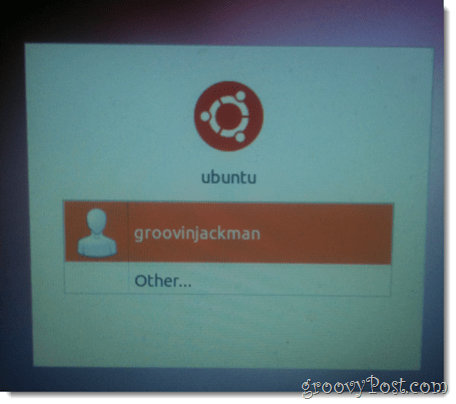 изберете новия потребител на ubuntu