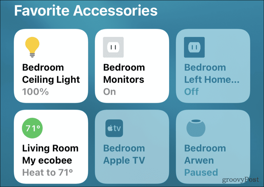 Стигане до контролите на HomePod в приложението Home