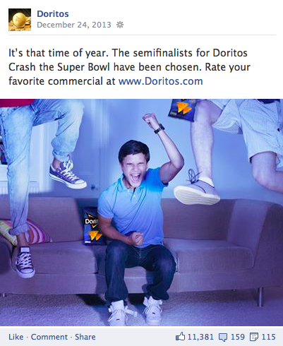 doritos facebook пост