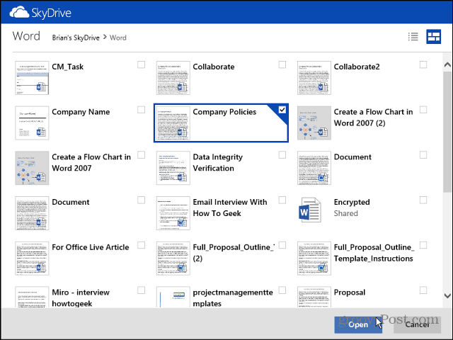 Как да споделяте файлове от SkyDrive в Outlook.com