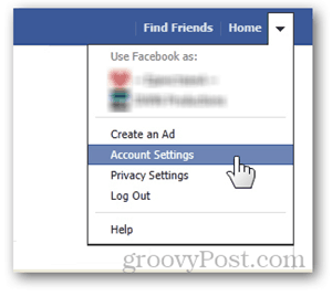 предпочитания за настройка на бутона за начална страница на фейсбук настройките за потребителско име