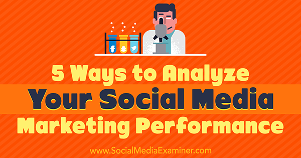5 начина да анализирате ефективността си в маркетинга на социални медии от Deep Patel на Social Media Examiner.