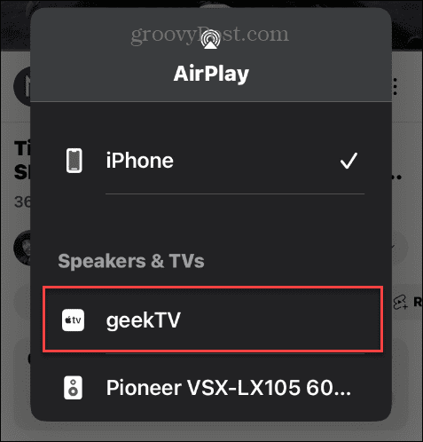 Променете името на вашия Apple TV
