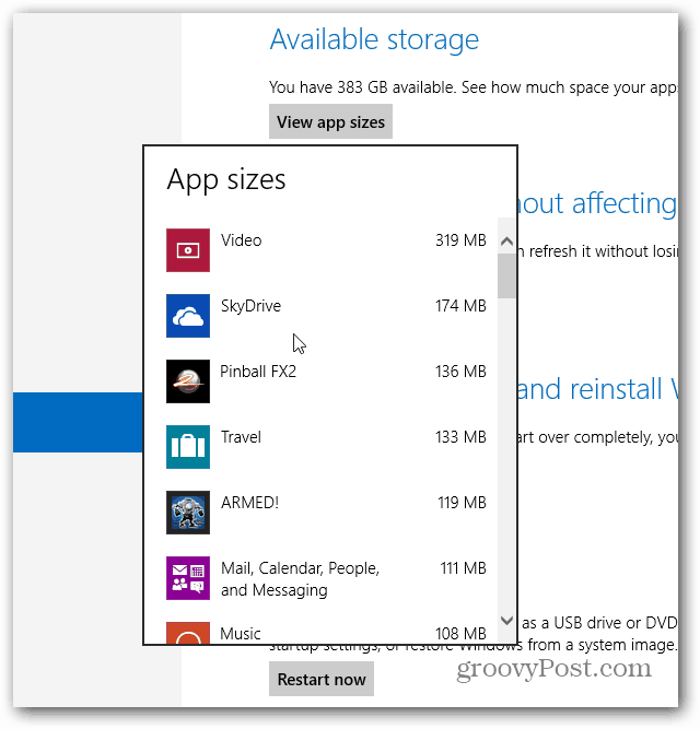Показвани размери за приложения за Windows
