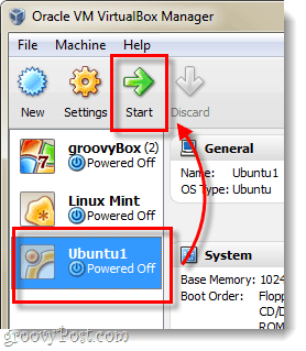 стартирайте ubuntu vm