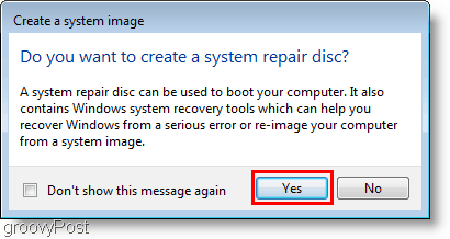 Windows 7: Създайте системно изображение