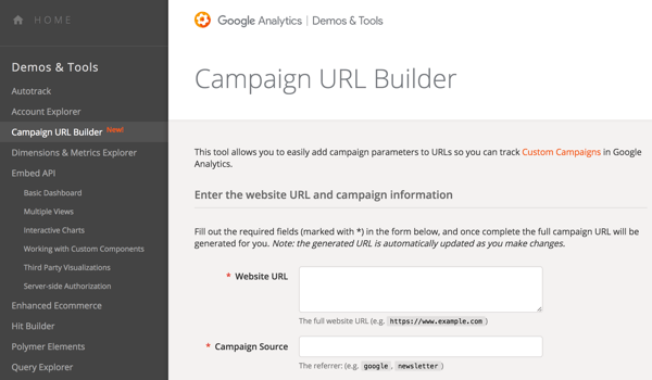 Използвайте Google URL Builder, за да добавите параметри към URL адресите си, за да можете да проследявате кампаниите си.