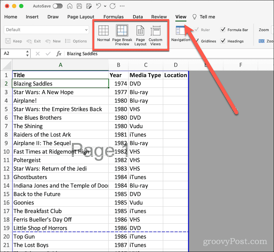 Преглед на лентата в Excel