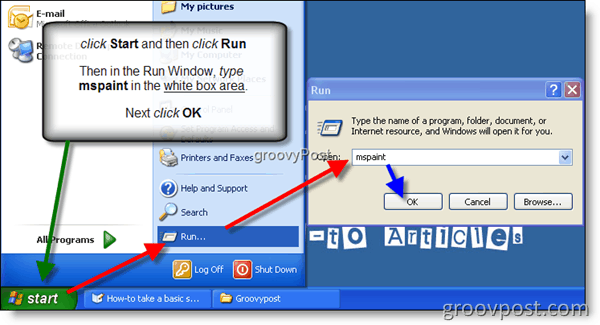 Направете екранна снимка в Windows XP