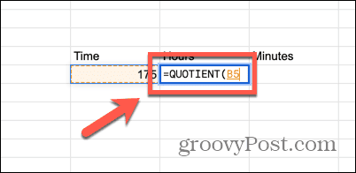 google sheets числител