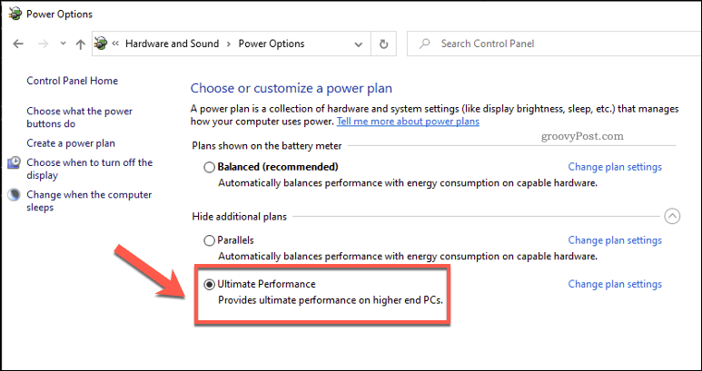 Активирайте режима на Ultimate Performance в Windows 10