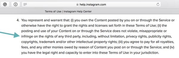 Условията за използване на Instagram посочват, че потребителите трябва да се съобразяват с насоките на общността.