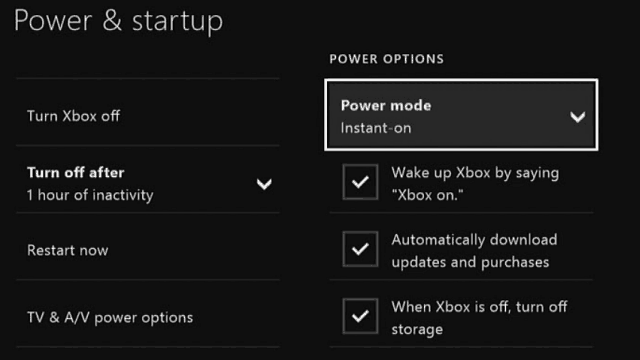 Xbox One Saver Power