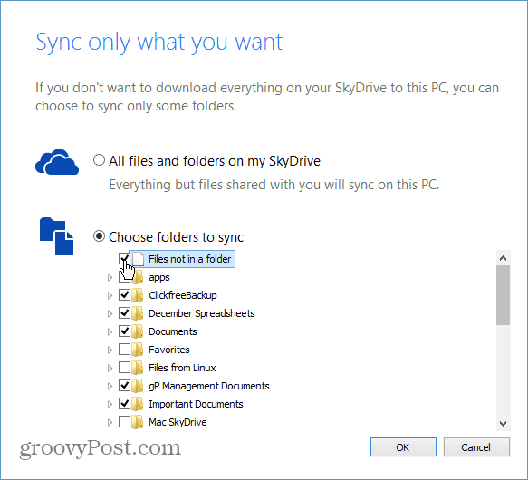 Как да синхронизирате конкретни папки от SkyDrive към вашия компютър