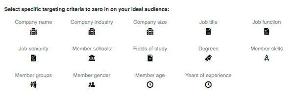Можете да добавите допълнителни опции за насочване към вашата кампания в LinkedIn.