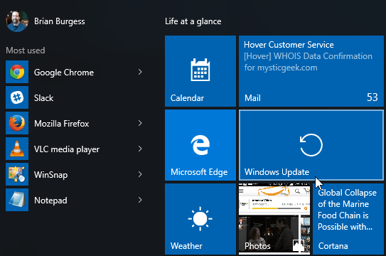 Windows Update Стартира Windows 10