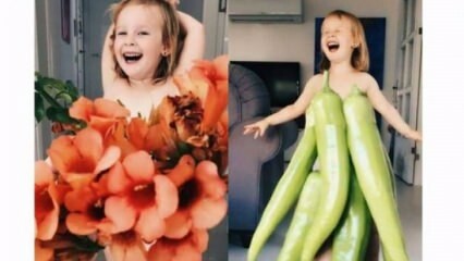 Тя направи дрехи за дъщеря си от плодове и зеленчуци!