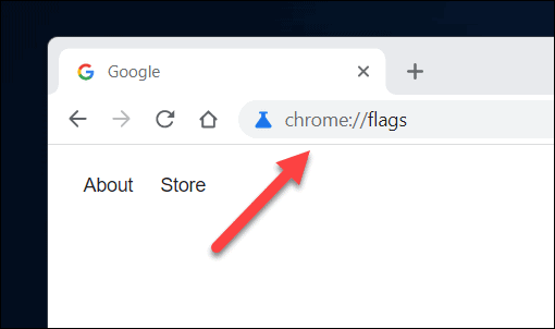 Достъп до менюто с флагове на Chrome