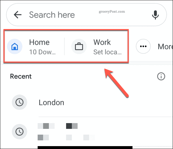 Икони за домашни и служебни адреси на Google Maps