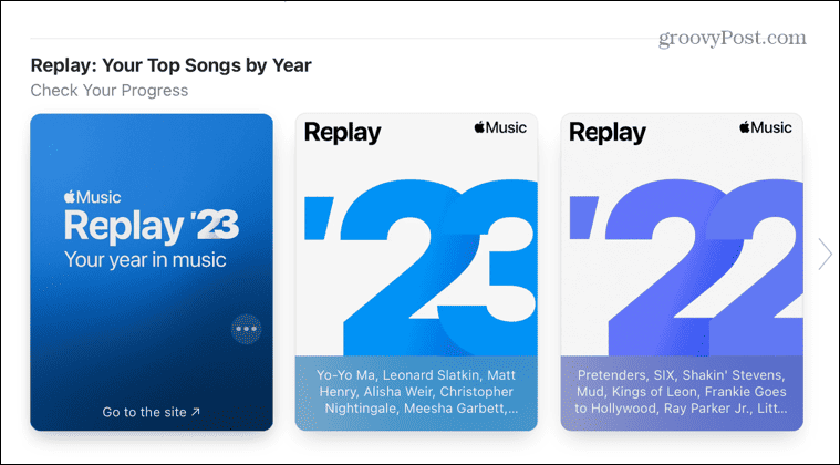 раздел за възпроизвеждане на музика на Apple