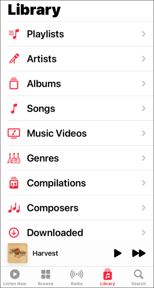 библиотека добавете своя собствена музика към музиката на Apple