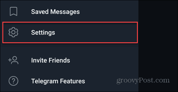 Настройки на Telegram на Android
