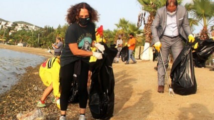 Sertab Erener се разбунтува, като събира боклук в Бодрум!