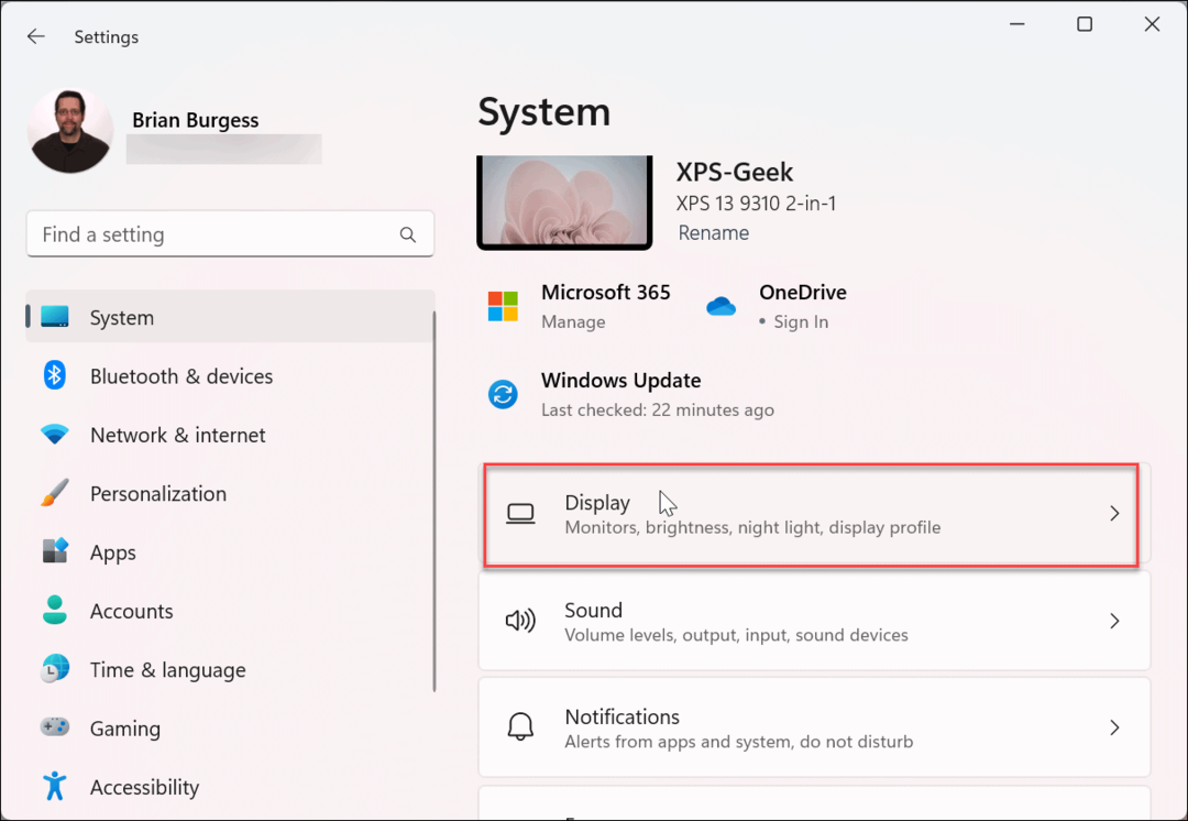 Промяна на разделителната способност на екрана на Windows 11