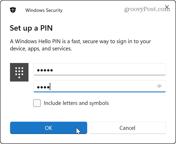 ПИН за влизане в Windows 11