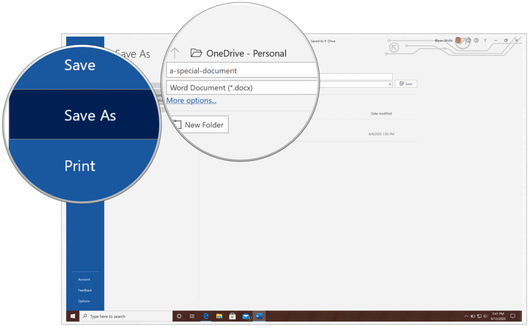 Как да споделяте вашия документ на Microsoft Word с помощта на OneDrive