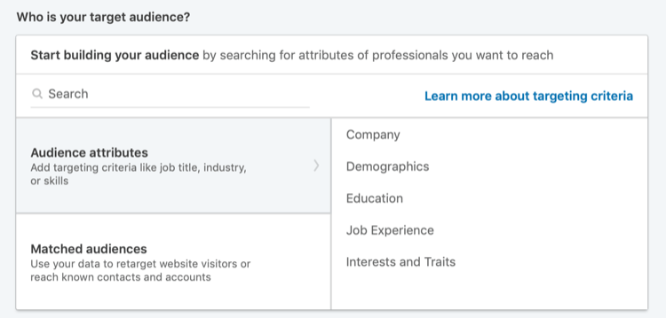 Кой е вашата целева аудитория в LinkedIn Campaign Manager