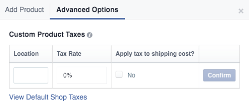 facebook магазин персонализирани продуктови данъци