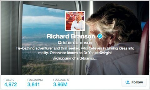 Ричард Брансън Twitter