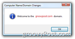 Windows Vista Присъединете се към Екран за приветствие на домейна на Active Directory AD
