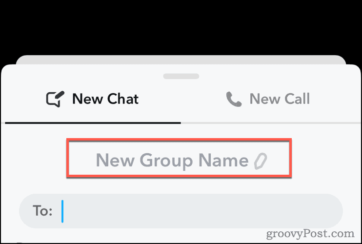 Редактирайте името на групата в Snapchat