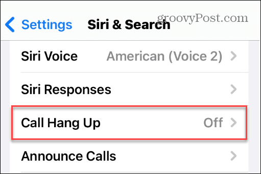 Затворете телефонни и FaceTime разговори със Siri