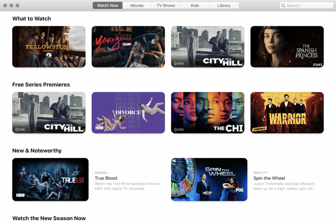 Apple TV приложение на MacOS Каталина