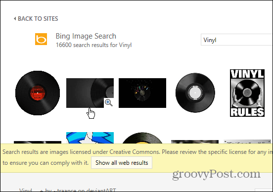 Търсене на изображение в Bing