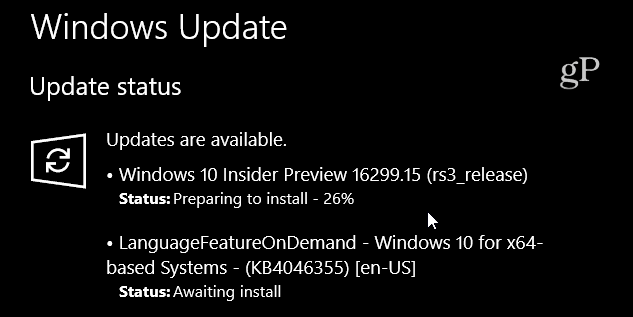 Windows 10 Build 16299-15 Кумулативна актуализация