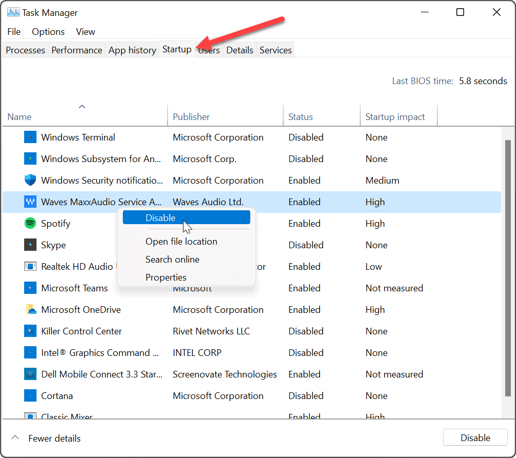 Как да почистите стартиране на Windows 11