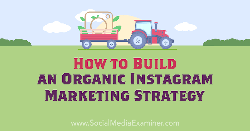 Как да изградим органична маркетингова стратегия в Instagram от Corinna Keefe в Social Media Examiner.