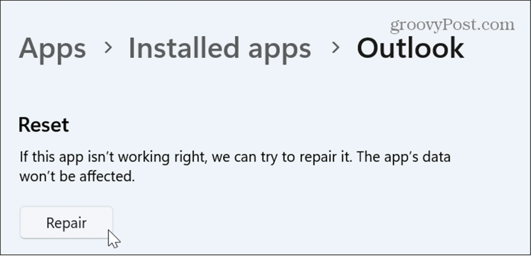 Как да поправите или нулирате приложенията на Windows 11