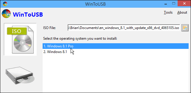 Стартирайте портативна версия на Windows от USB устройство