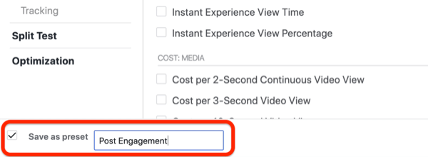 създайте персонализиран отчет за напредъка на потенциални клиенти във Facebook Ads Manager, стъпка 5